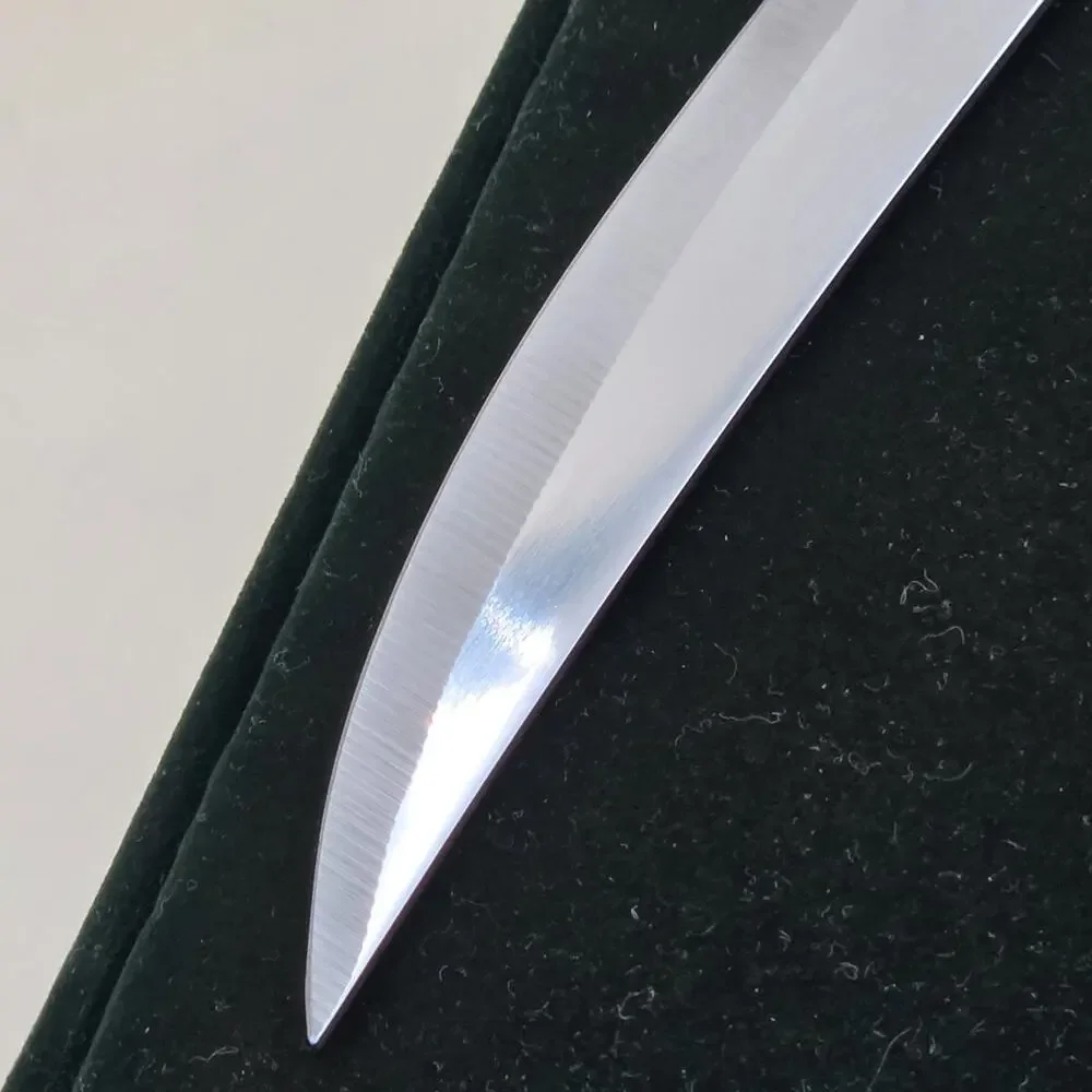 Towle Silversmiths Set Of 4 Stainless Steel Steak Knives Green Felt Box *CRAZING